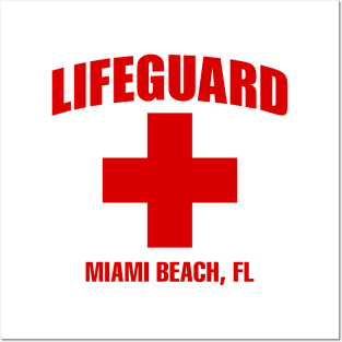 Lifeguard Miami Beach Posters and Art